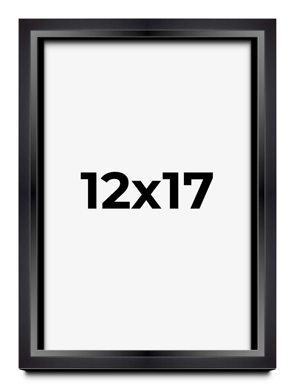 Modern Shadow Box 1.5" Depth Black Picture Frame - UV Acrylic, Backing, Hanging Hardware